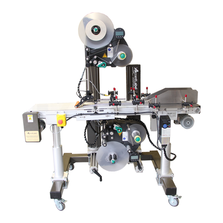 top and bottom labeling machine with labels